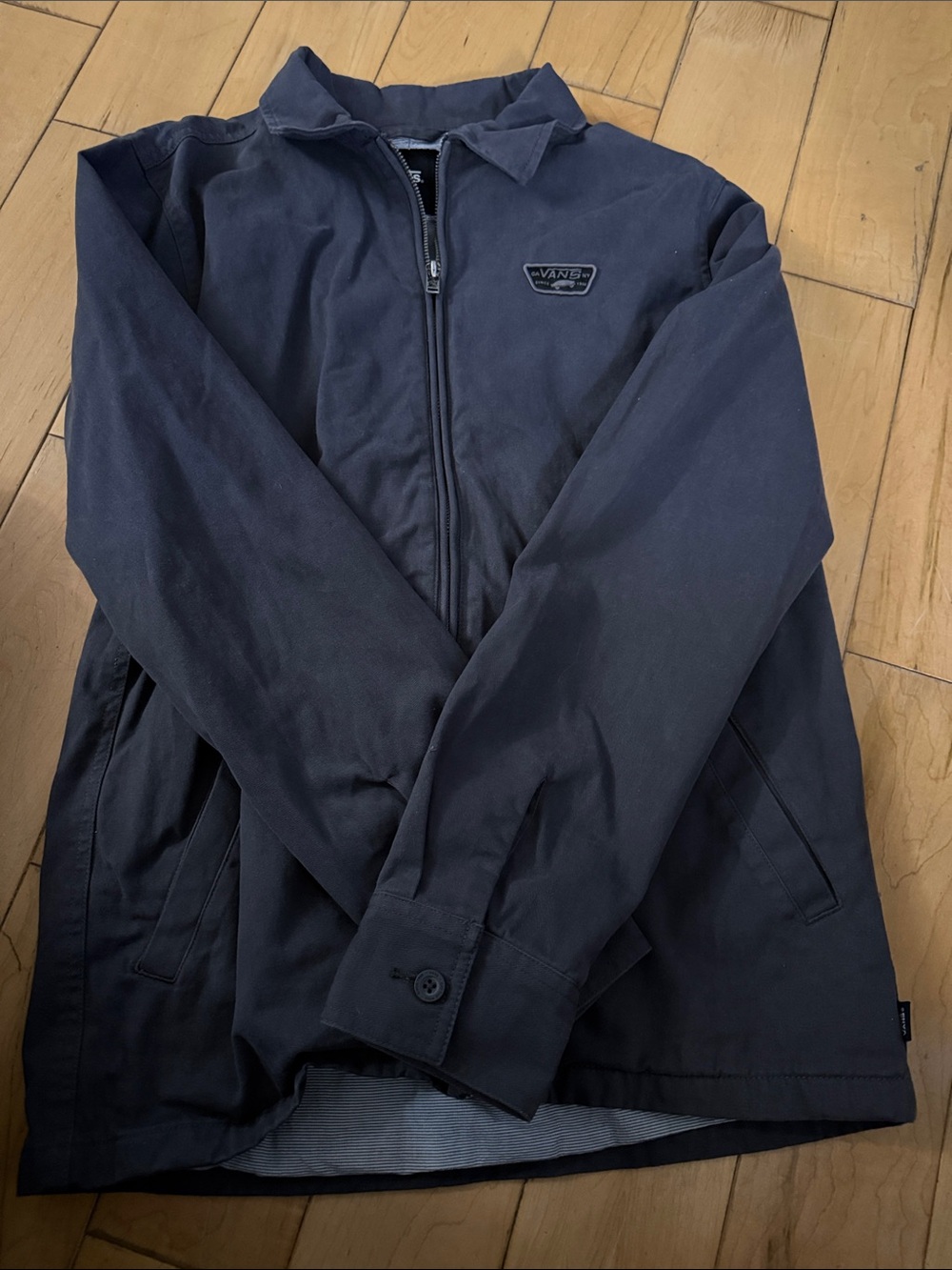 Vans Dark Navy Zip-Up Shirt Jacket